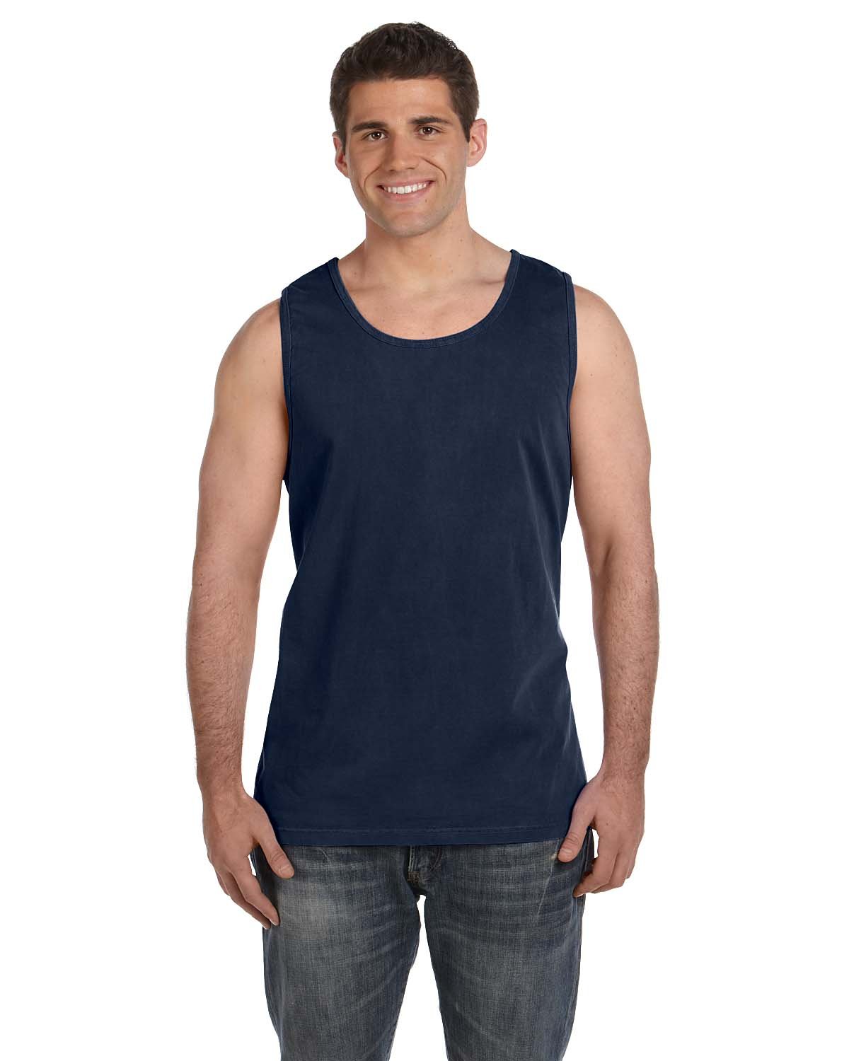 Comfort Colors C9360 Ringspun Garment-Dyed Tank - TRUE NAVY - L