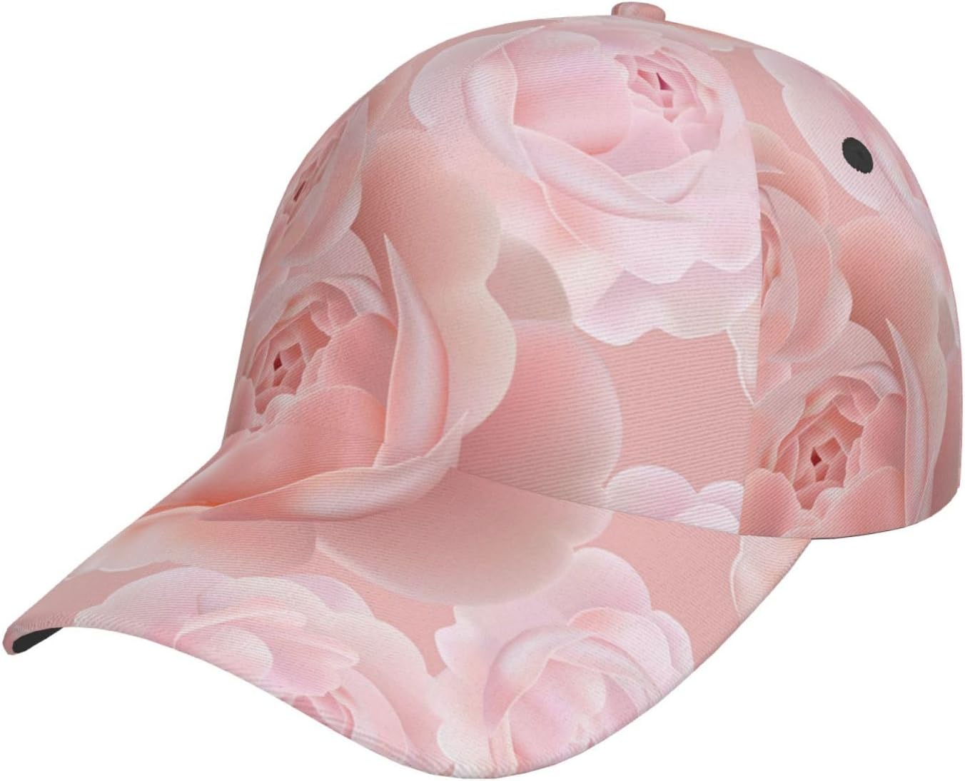 Flower Snapback Cap Rose Baseball Hats Cute Sun Hat Adjustable Rose Flower Trucker hat for Women Men - Image 2