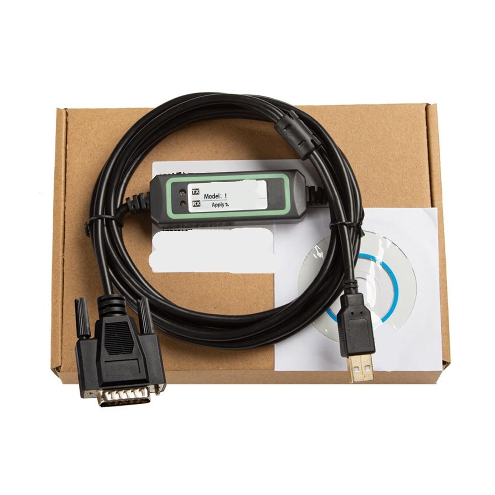 Cable de programación de PLC serie 90-70 y 90-30 para descarga de datos IC690U901 de 3 metros 5