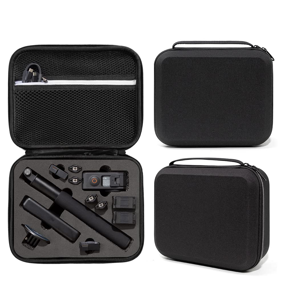 Zertylre Carrying Case Compatible with DJI Osmo Action 3/Action 4 Adventure Combo Nylon Hard Travel Storage Bag, Waterproof and Shockproof(Case Only)
