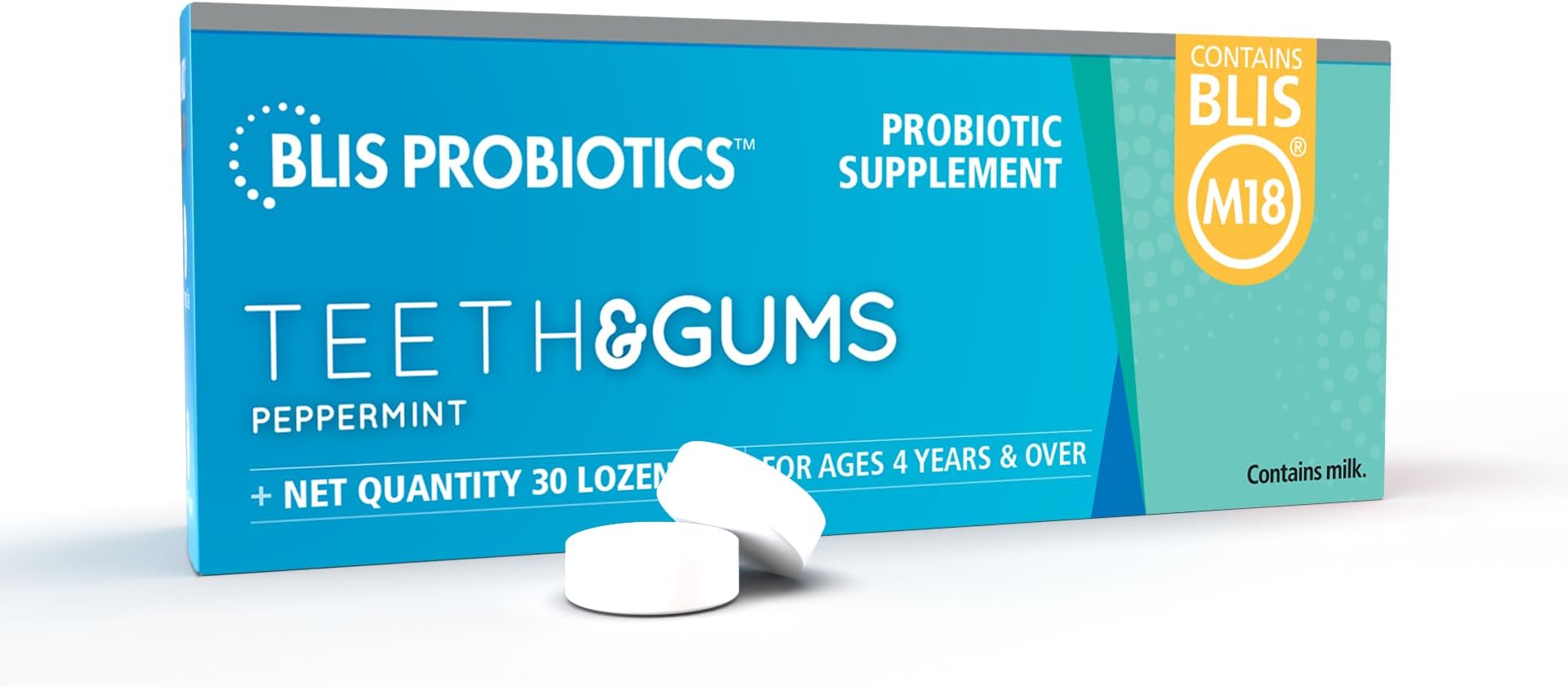 Amazon.com: BLIS Teeth & Gums Oral Probiotics for Mouth M18 Formula - Oral Probiotics For Teeth And Gums