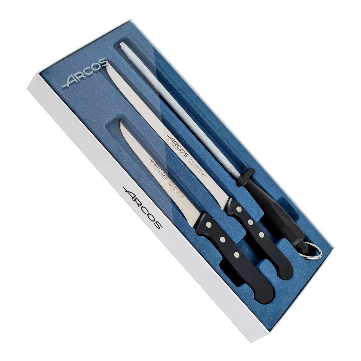 Arcos Carving Knife 7 Inch Nitrum Stainless Steel and 190 mm blade. Butcher Knife For Boning. Ergonomic Polyoxymethylene POM Handle. Series Universal. Color Black — Amazon image 27