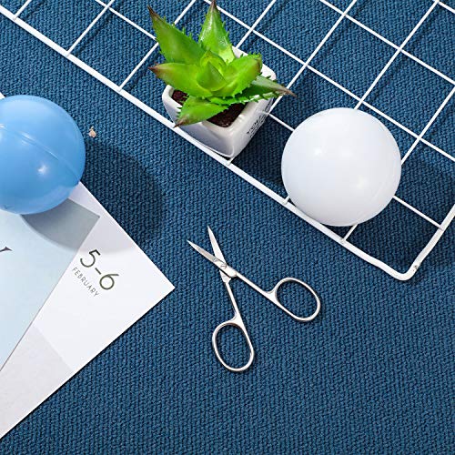 image for Mudder 3 Pieces Curved Scissors Manicure Scissors Stainless Steel Faci