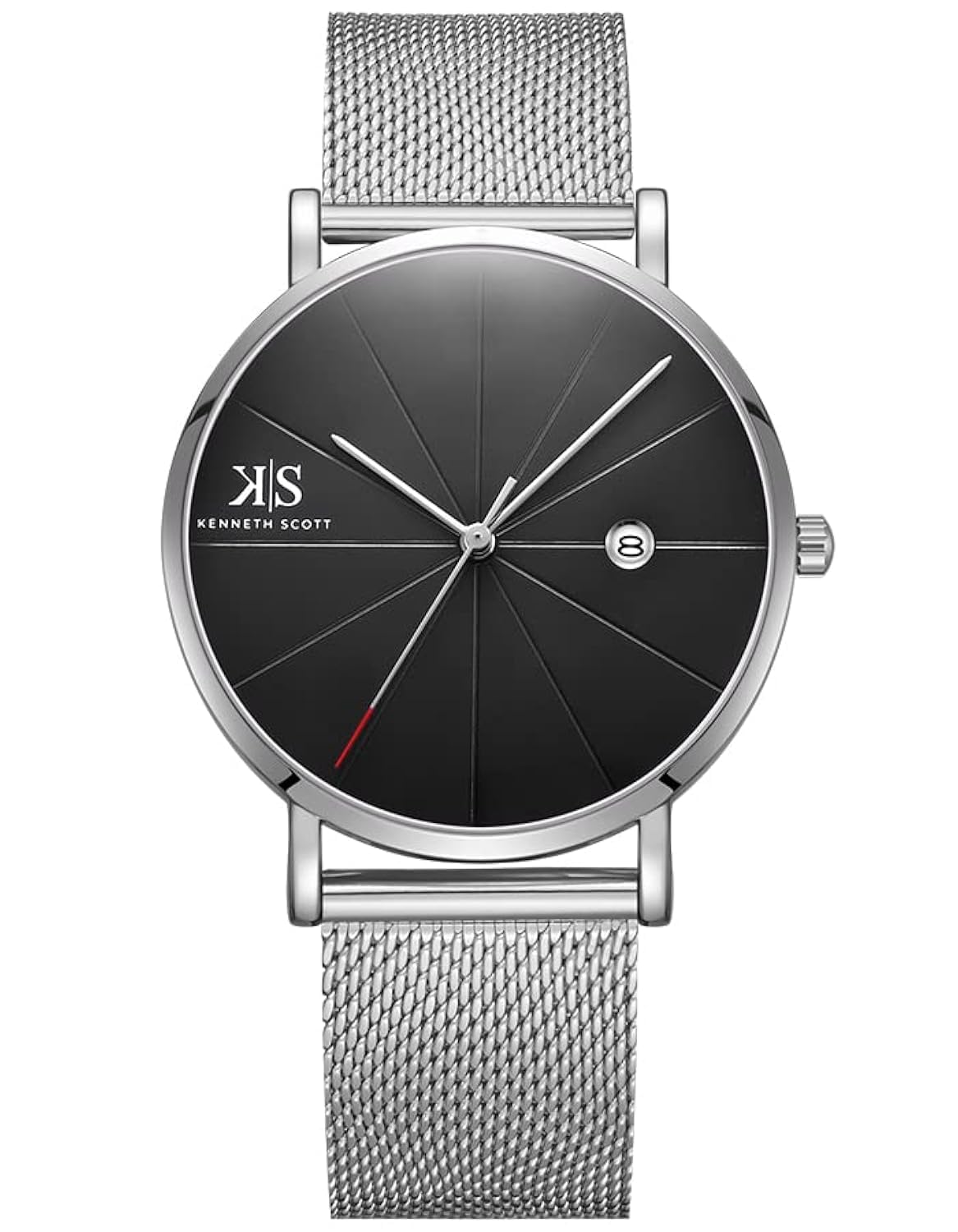 Kenneth Scott Mens Black Dial Analog Watch - K22013-SMSB, Bracelet (B0BHZQGZBX) Amazon Price History, Amazon Price Tracker