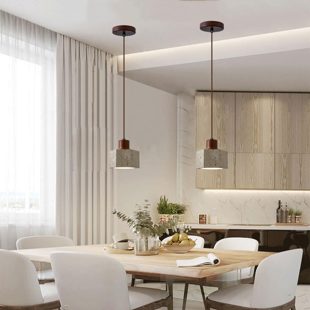 Lampadario a sospensione in pietra naturale in stile industriale americano