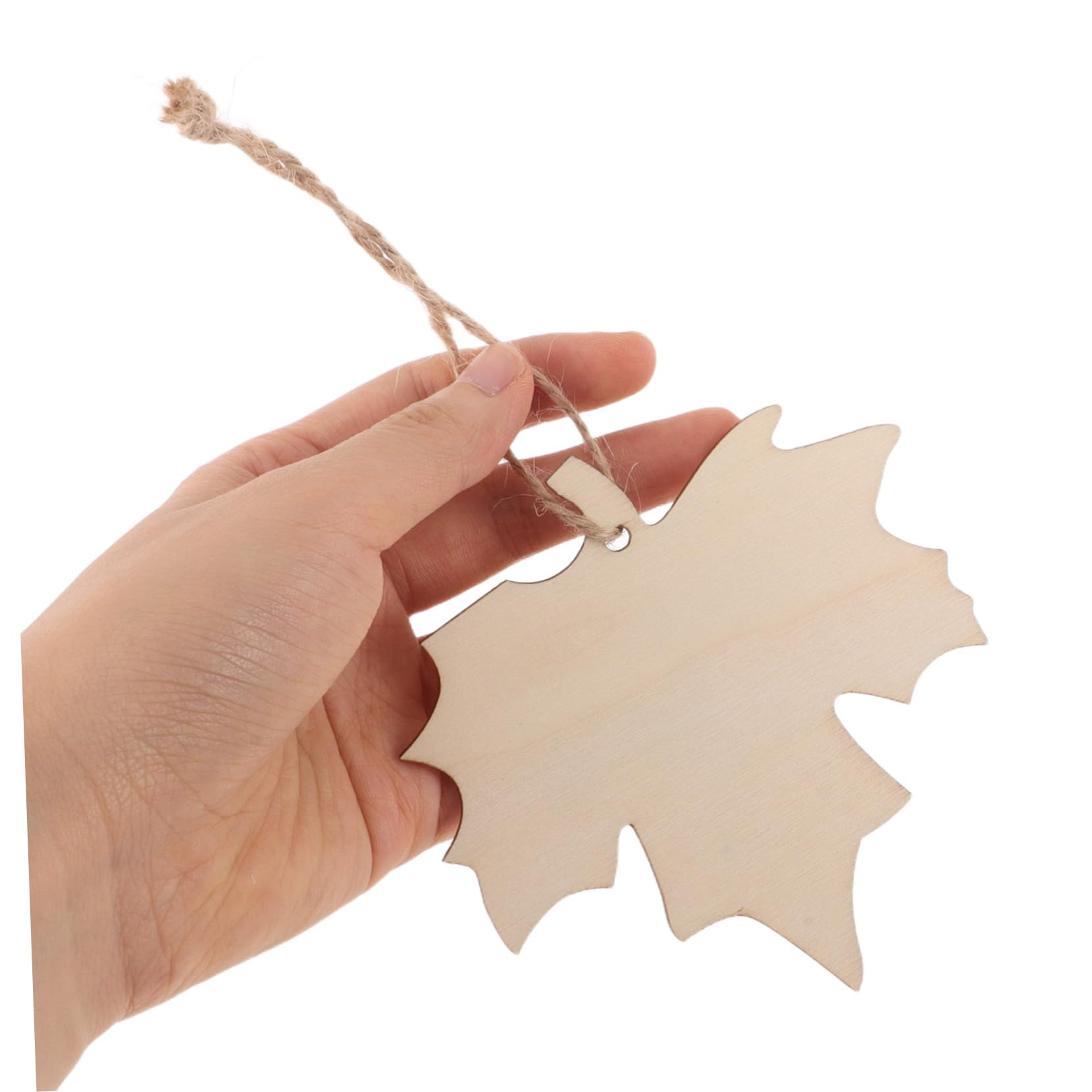 Operitacx 200pièces Découpes de Érable Bois Naturel Formes Bois pour Loisirs Créatifs Décorations Automnales Suspendues DIY