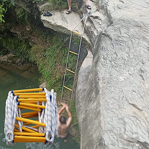 Emergency Fire Escape Ladder -Reusable Nylon Rope Ladder for Home, Weight Capacity, Safety Climbing Tool for Window and Balcony Escape