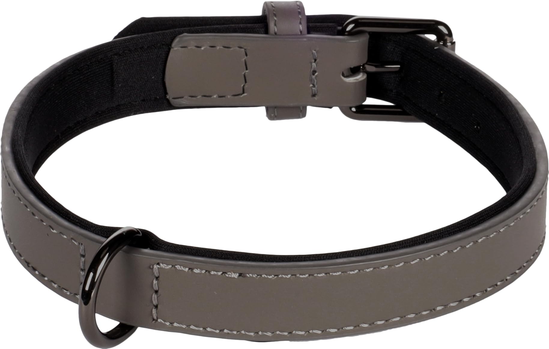 Collier BINTI Gris M 36-44cm de 20mm pour chien de taille moyenne
