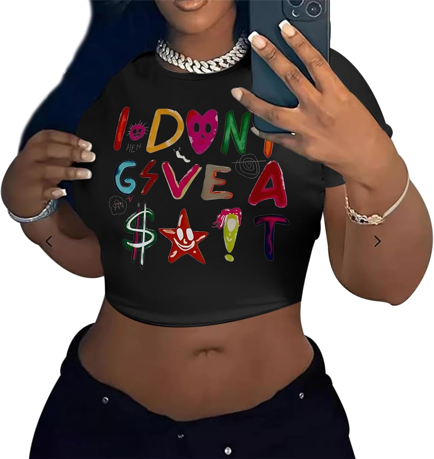 Weetiotio Y2K Baby Tees Graphic Crop Tops for Women Cropped Tshirt Summer Aesthetic Fairy Grunge Tops Clothes for Teen Girls