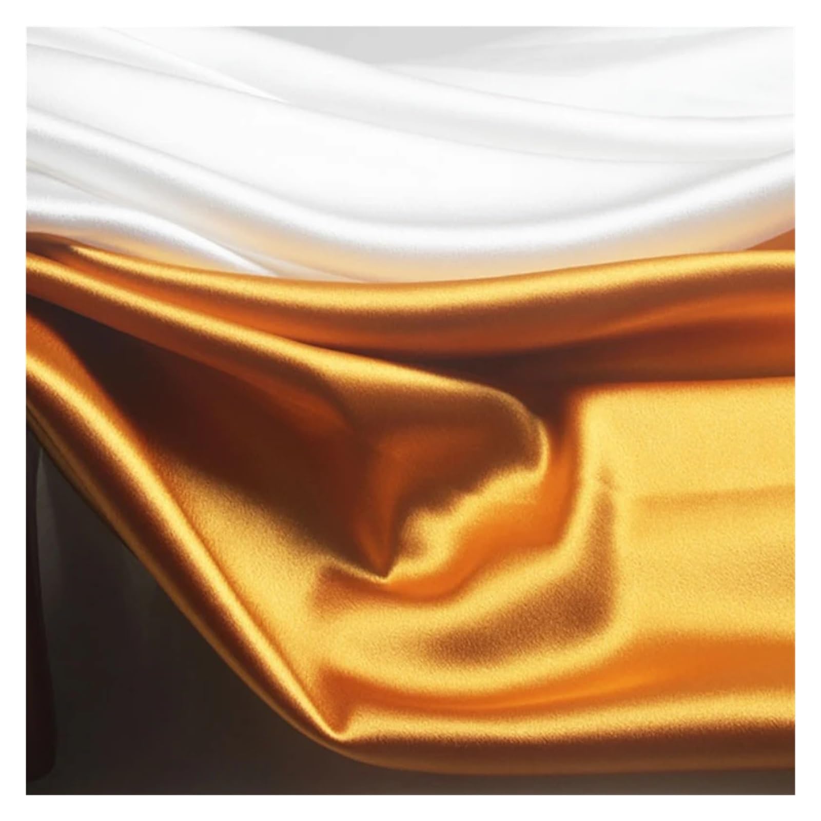 Tela De Raso Satin Tela de satén de poliéster de color liso, ideal for coser vestidos y forros, por metro.(Grey,150cmX500cm)