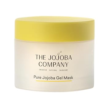 Jojoba Pure Gel Mask with JD Lusteris Hydrating Overnight Face Mask for Dry & Sensitive Skin Soothing Gel with Vitamins A, D & E Lightweight Leave-On, 8-Hour Moisture Barrier, 3.4 oz