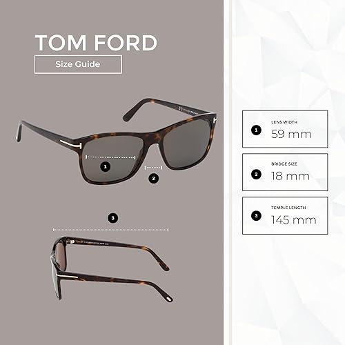 Miniatura 4 de Tom Ford FT0698 Giulio - Gafas de sol cuadradas para hombre + paquete con kit de cuidado de gafas de diseñador iWear