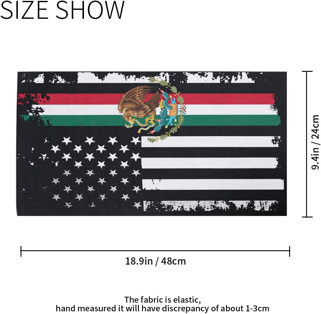 2Pcs Headband for Mens Womens Face Scarf Magic Tube Bandanas Headwear Neck Gaiter Balaclava - Image 2