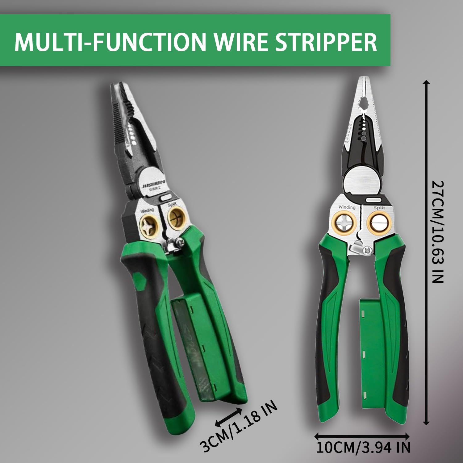 8 in 1 Electricians Pliers, Precision Electrical Cable Stripper Cutter Crimper Pliers - Image 4