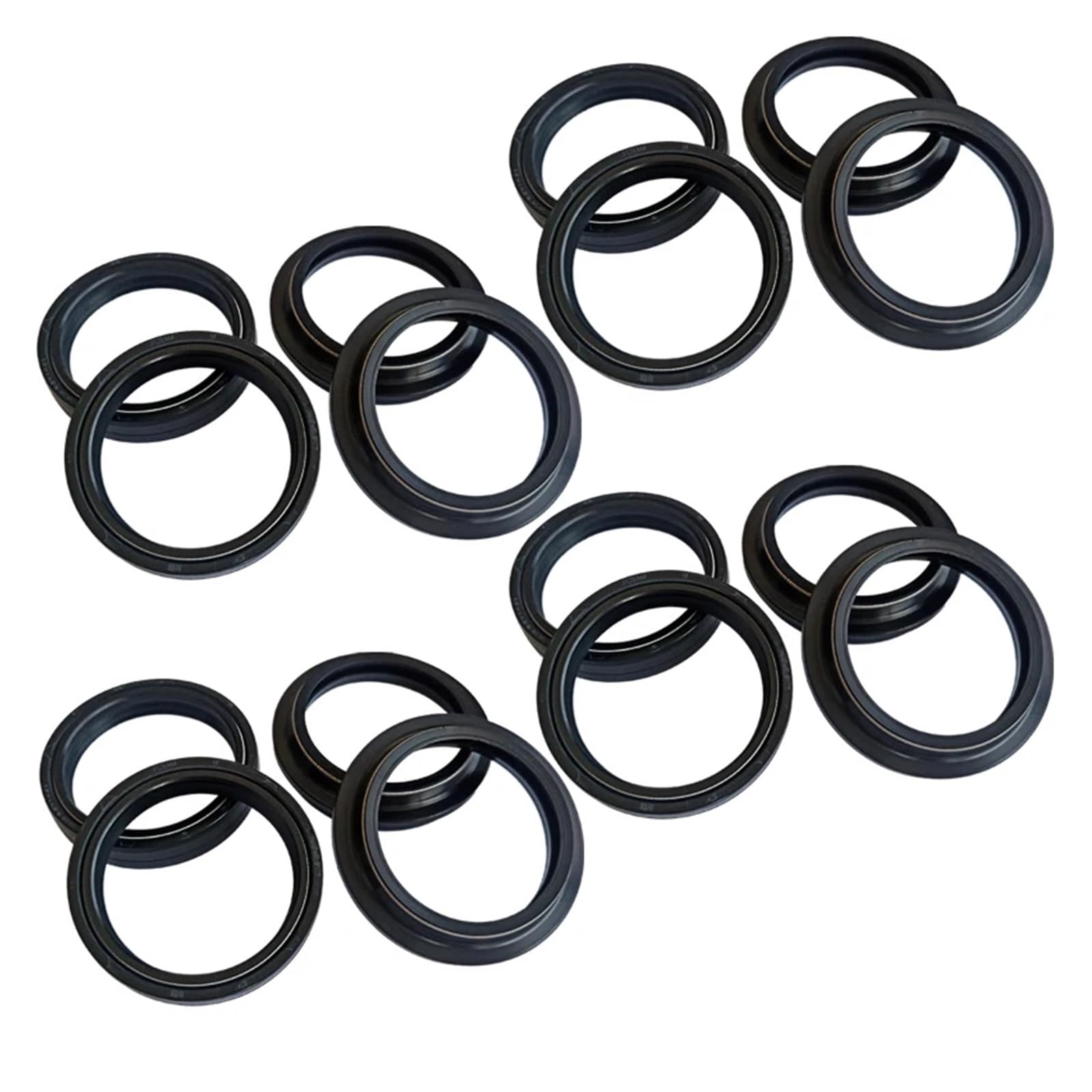 Parapolvere paraolio forcella anteriore moto 47x58x11 for CRF450 CRF450R Motocross CRF 450 CRF450X Enduro Off-Road 450(8pc Seal 8pc Cover)