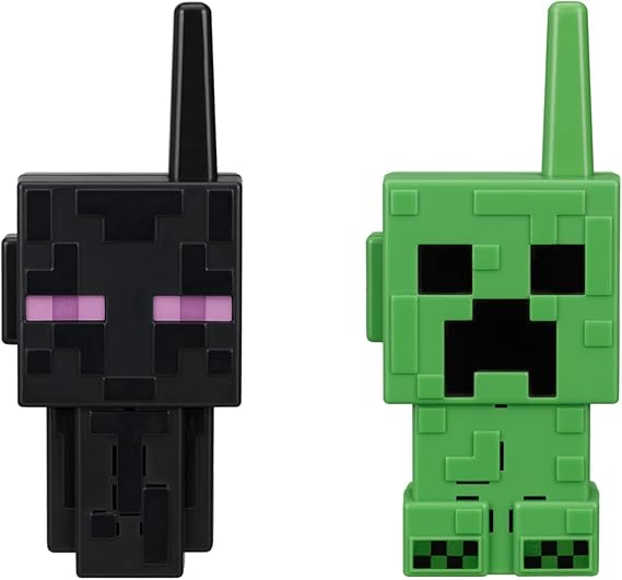 eKids Minecraft Walkie Talkies for Kids, Static Free and Extended Range, Indoor and Outdoor Toys for Fans of Minecraft Toys