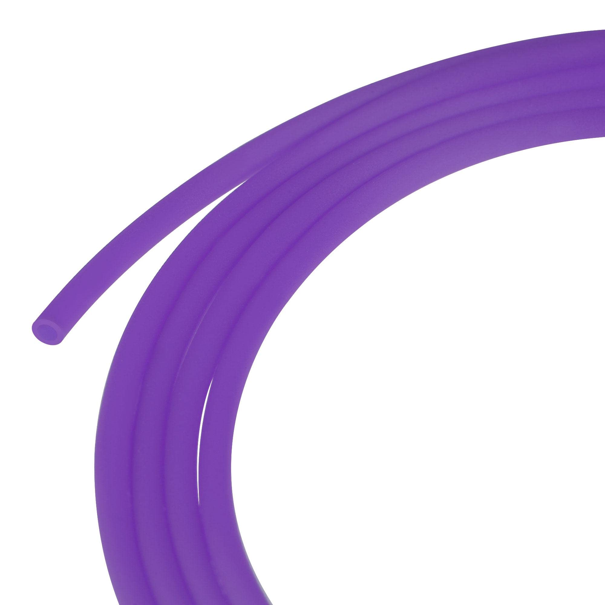 sourcing map Rubber Cord 11 Yards 2mm Dia Purple Hollow Tubing for DIY Craft Beading Necklaces Bracelet