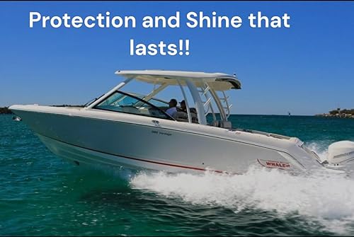 Miniatura 2 de Gelcoat blanco de 1 galón con cera  Capa de gel isoftálico NPG de fibra de vidrio, sellador y restaurador de reparación de barcos marinos  Base de