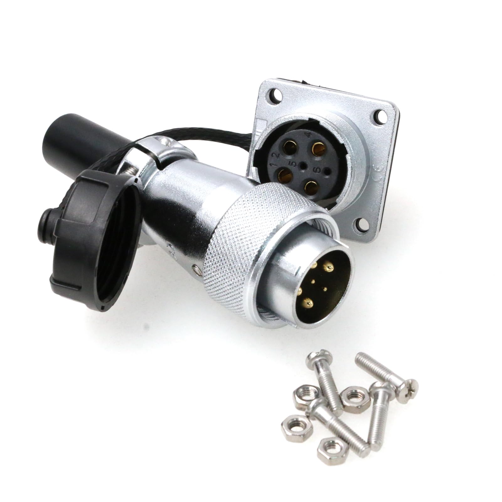 Amazon.com: ZBLZGP WS20 6Pin Industrial Wire Connector Panel Mount