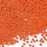 2400Pcs 6/0 4mm Glass Seed Beads for Jewelry Making, Bulk Pony Opaque Bead Colorful Neon Beads Set...