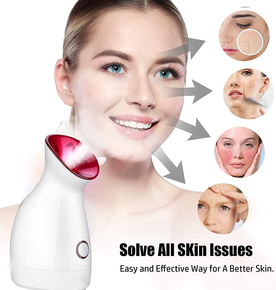 Facial Steamer Zing Ionic Face Steamer for Pores with UV Light Hot Mist