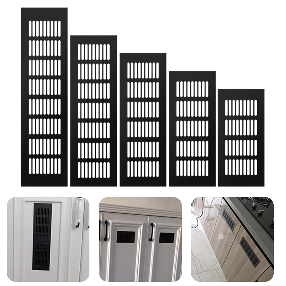 60x250MM Internal Vent Covers, Aluminium Rectangular Wardrobe Air Vent Grille Ventilation, Suitable for Cabinet Air Vent Grille Cover - Image 3