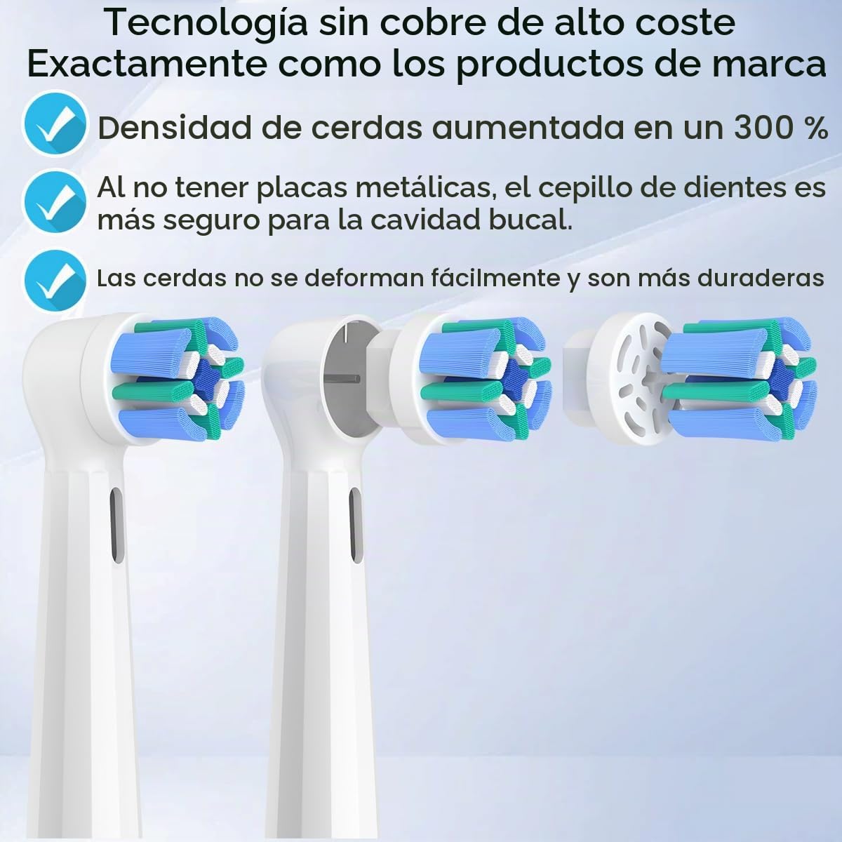 Wardimark Recambios Cepillos Compatible con Oral B iO Cepillo Eléctrico, Pack de 12 Cabezales De Recambio Para iO 2 3 4 5 6 7 8 9 10 (6 Blanco+6 Negro)