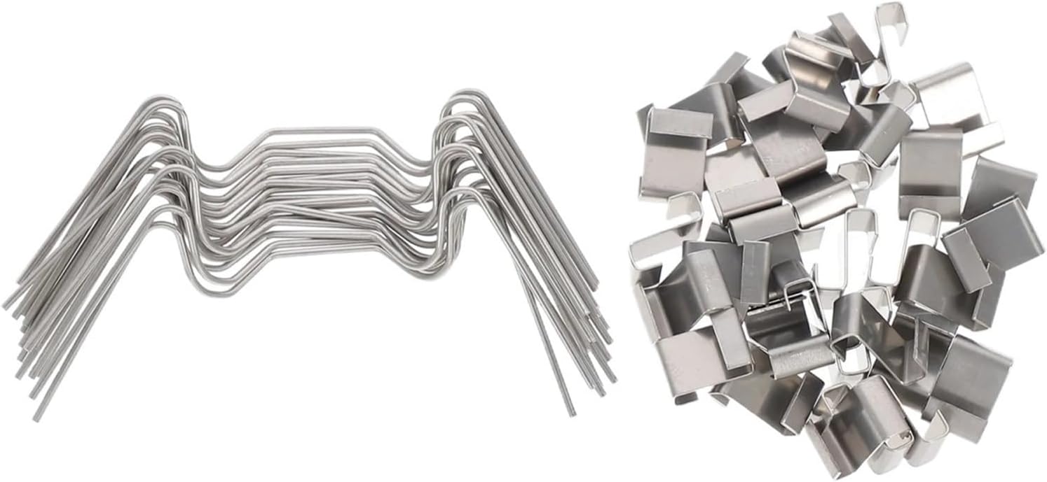 Greenhouse Glass Clamp Wire 100pcs Greenhouse Glazing W Wire Pane Fixing Clip
