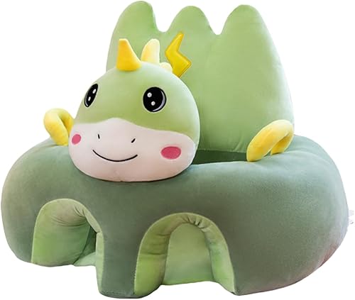 MALCIKLO Funda de asiento de felpa para sofá de bebé, con forma de animales lindos, fundas reclinables, fundas de animales de dibujos animados,