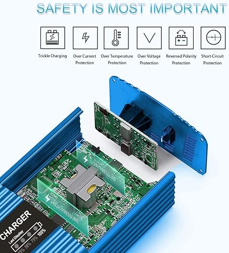 Miniatura 3 de ULTRAPOWER - Cargador de batería de 24 voltios, cargador inteligente automático, cargador de batería de 5 amperios, desulfatador para automóviles,