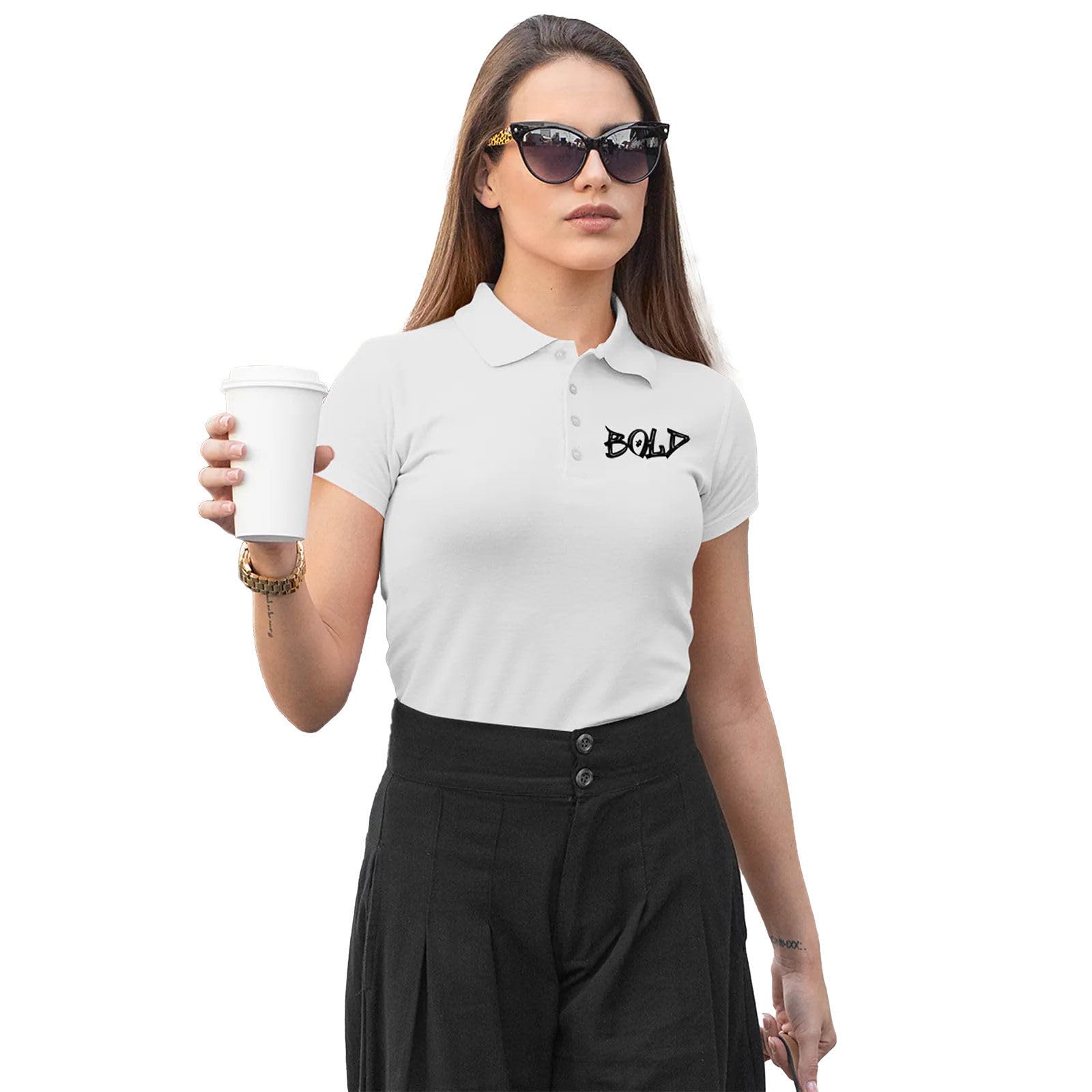 Women's Polo T-Shirt | Cotton Rich | Globally Certified Fabric | Wrinkle-Resistant | Colors Dont Fade | Regular Fit | Bold Design-picture-25
