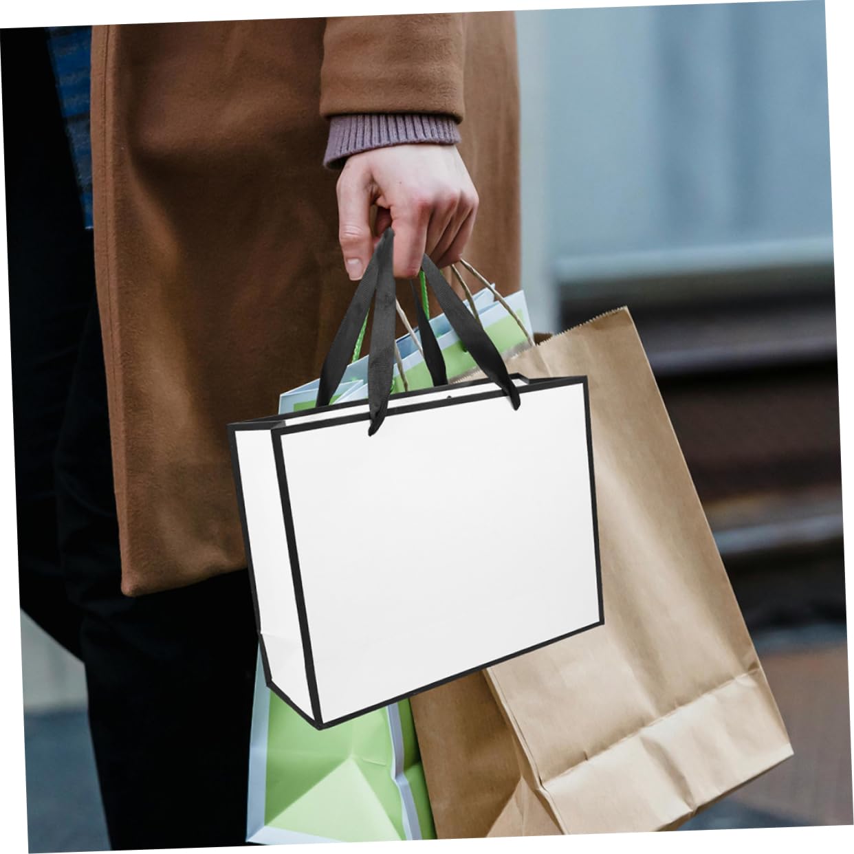 Bolsas de Obsequio de Papel Claras 20 Piezas para Fiesta