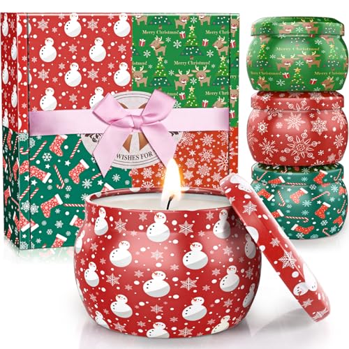DeckTheHalls Scented Soy Candle Set (4 Pack)