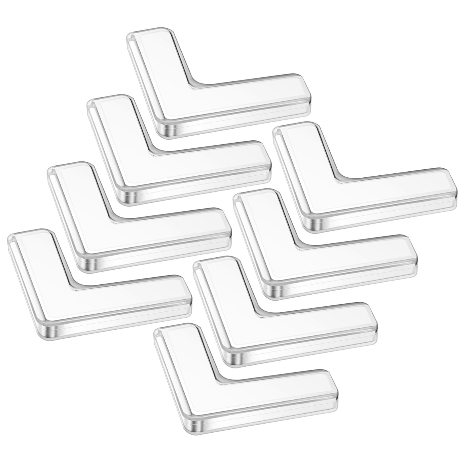 8 Piezas Protectores de Esquinas Antigolpes para Ventanas Cubiertas de Bordes Seguras para Protectores de Esquinas de Silicona Súper Finos Instalación Fácil de Muebles y Ventanas