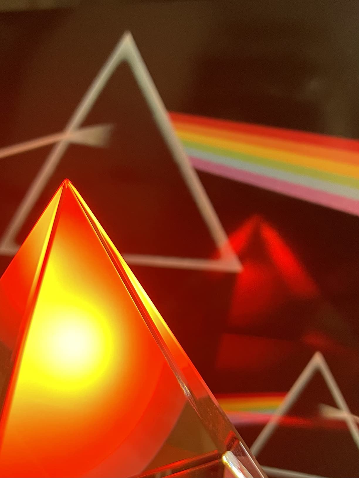prisma spielzeug Belle Vous K9 Kristall Prisma Pyramide - 8x8x9,7cm Fotografie Glas