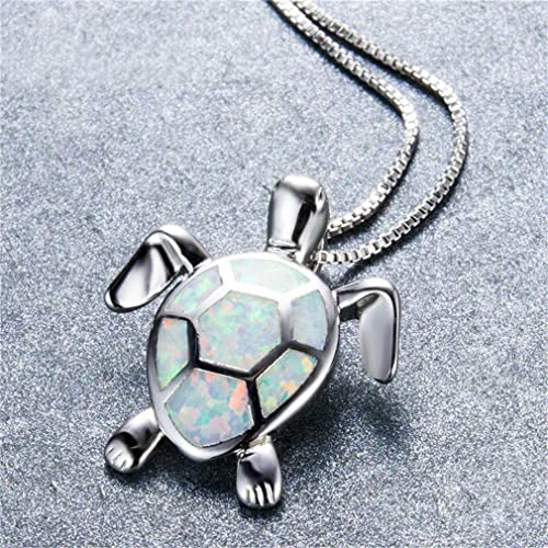 Cute Turtle Pendant Necklace Lovely Animals Plated Silver Necklace Jewellery Gifts, Nice Design2