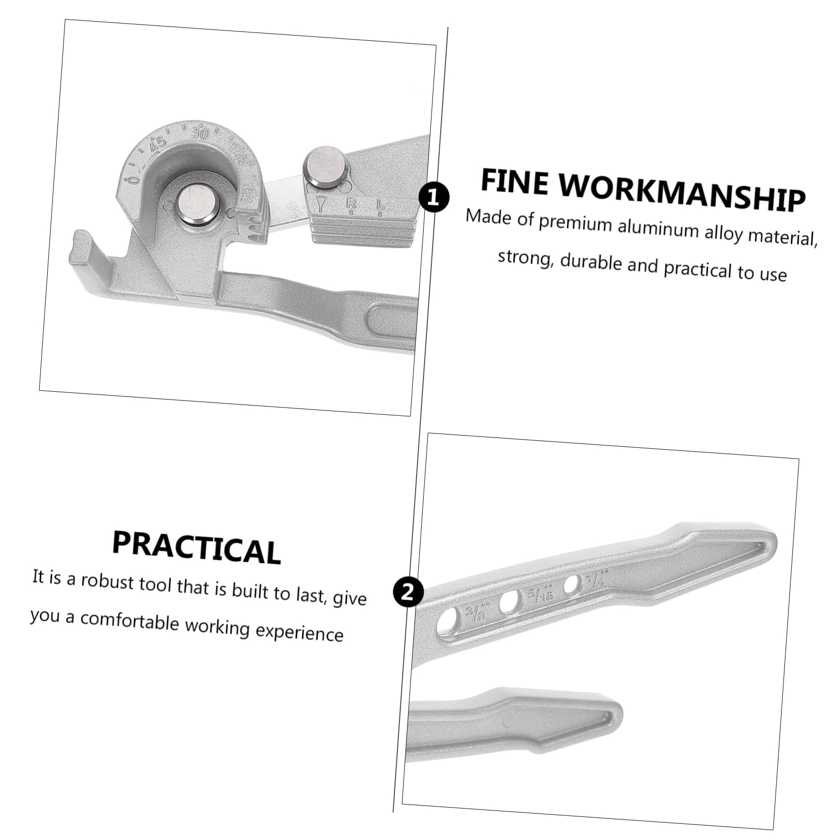 SEWOART 180° Manual Bender for Exhaust Hvac Aluminum Gas Lines Handheld Bender Accessory