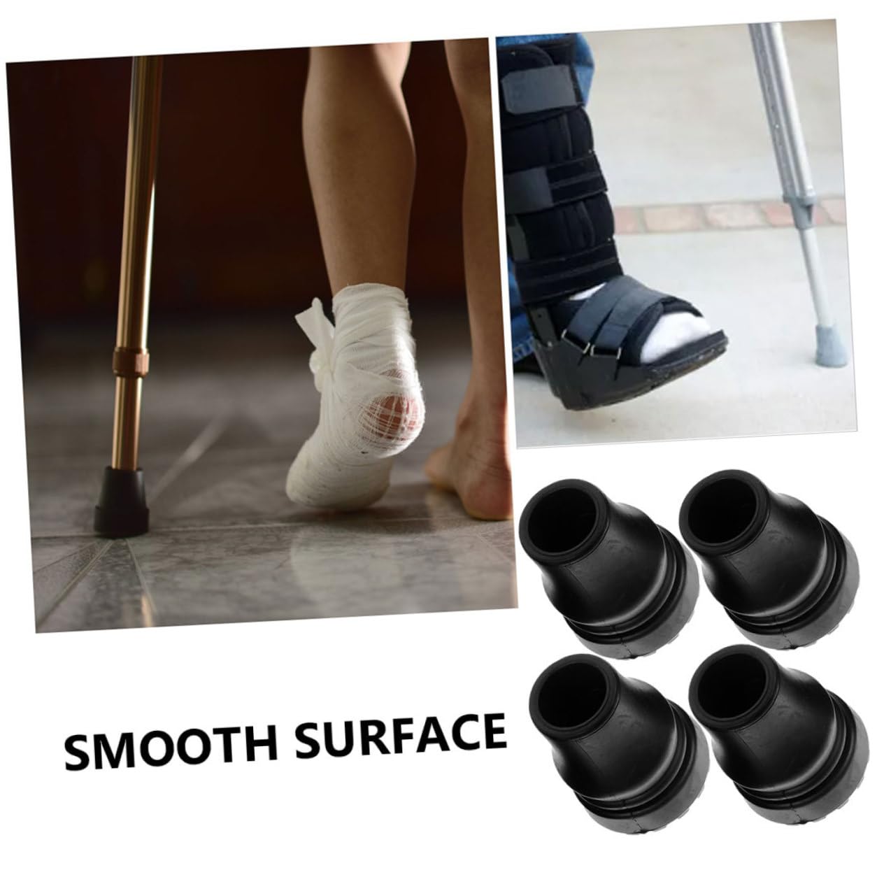 BESPORTBLE Poggiapiedi Antiscivolo Per Stampella Piedini Accessori Per Bastoni Da Passeggio Copri Piede Per Canna Da Arrampicata Punte Della Stampella Pad Stampella Antiscivolo Pvc