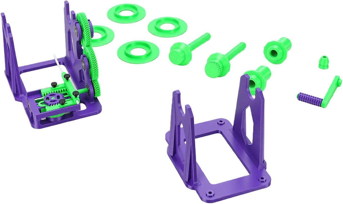 3D Printer Filament Respooler, Portable Pre Assembled Hand Cranked Printing Thread Respooler Kit with Low Friction Bearings, Suitable for P1S P1P X1 3D Printers