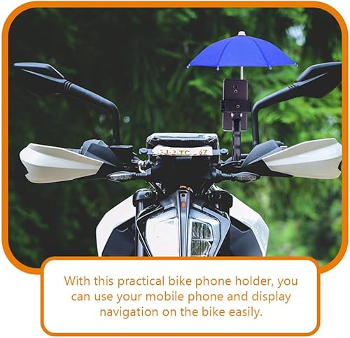 Miniatura 6 de Healvian Paraguas para teléfono, 2 unidades, mini paraguas para teléfono, protector de lluvia, lindo teléfono celular, paraguas para teléfono