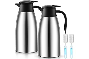 Norme Thermal Insulated Silver 2-Pack Stainless Steel Coffee Carafe