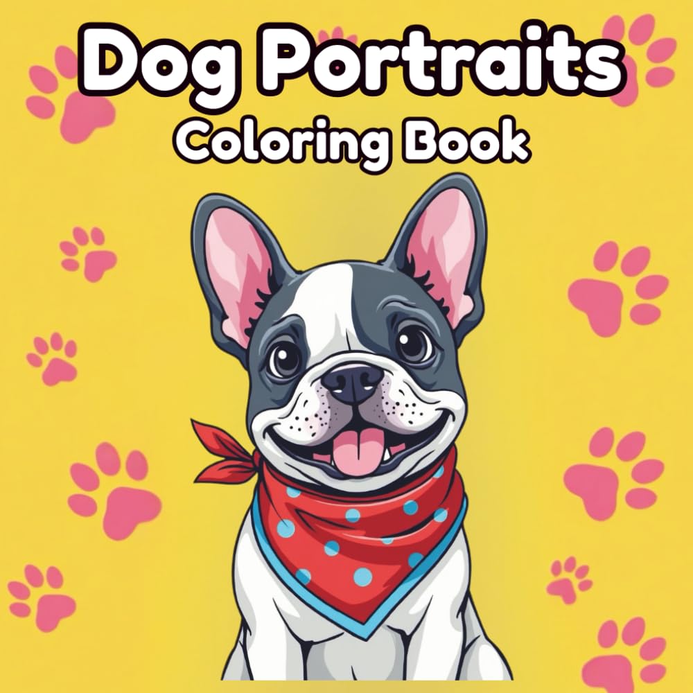 Dog Portraits Coloring Book: Majestic, Whimsical & Fantasy-Inspired Canine Illustrations to Relax and Unwind for Adults