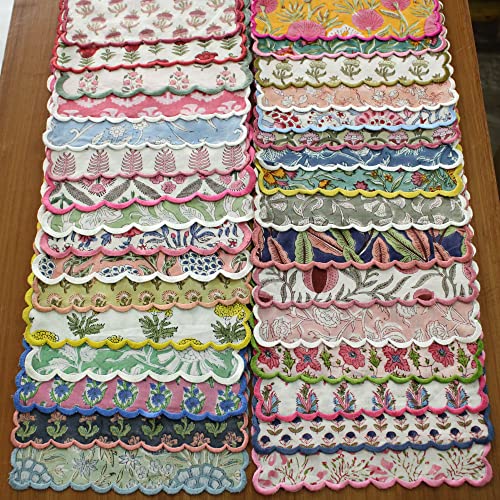 Ridhi 01 Cloth Napkins 100% Pure Cotton Farmhouse Wedding Dinner Napkins thumb #2