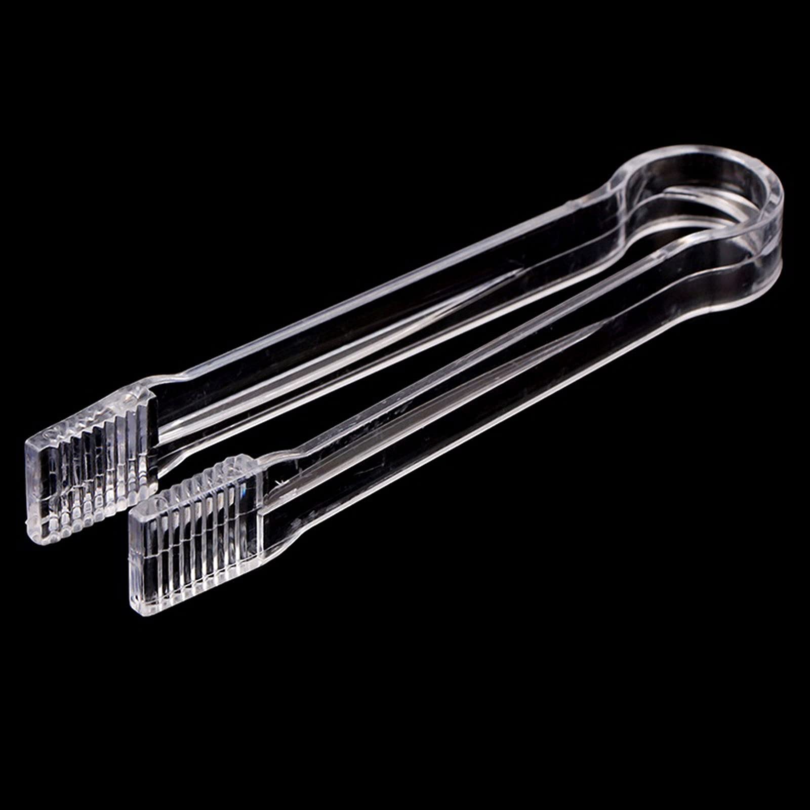 Pinzas de Cocina, 1 Pieza, Pinzas de Hielo Transparentes de plástico, 16cm, Comida, Ensalada, Buffet, Pan Dulce, Clip para Pastel, Boda, Bar, Recuerdo de Fiesta (1 ud.)