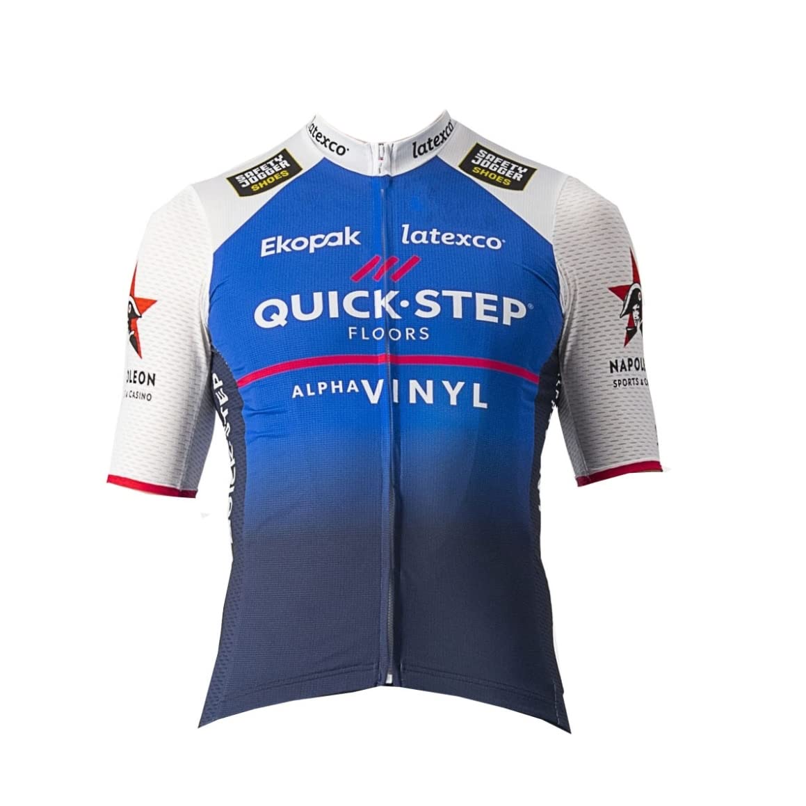 Pro Team Quick Step Cycling Jersey for Men,Short Sleeve Quick Dry Bike Shirt