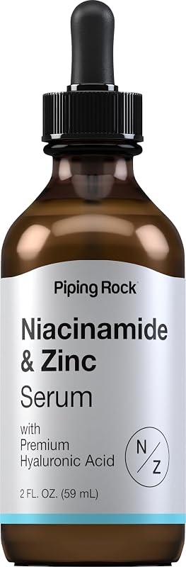Sérum facial Piping Rock com niacinamida, zinco e ácido hialurônico, 60 mL