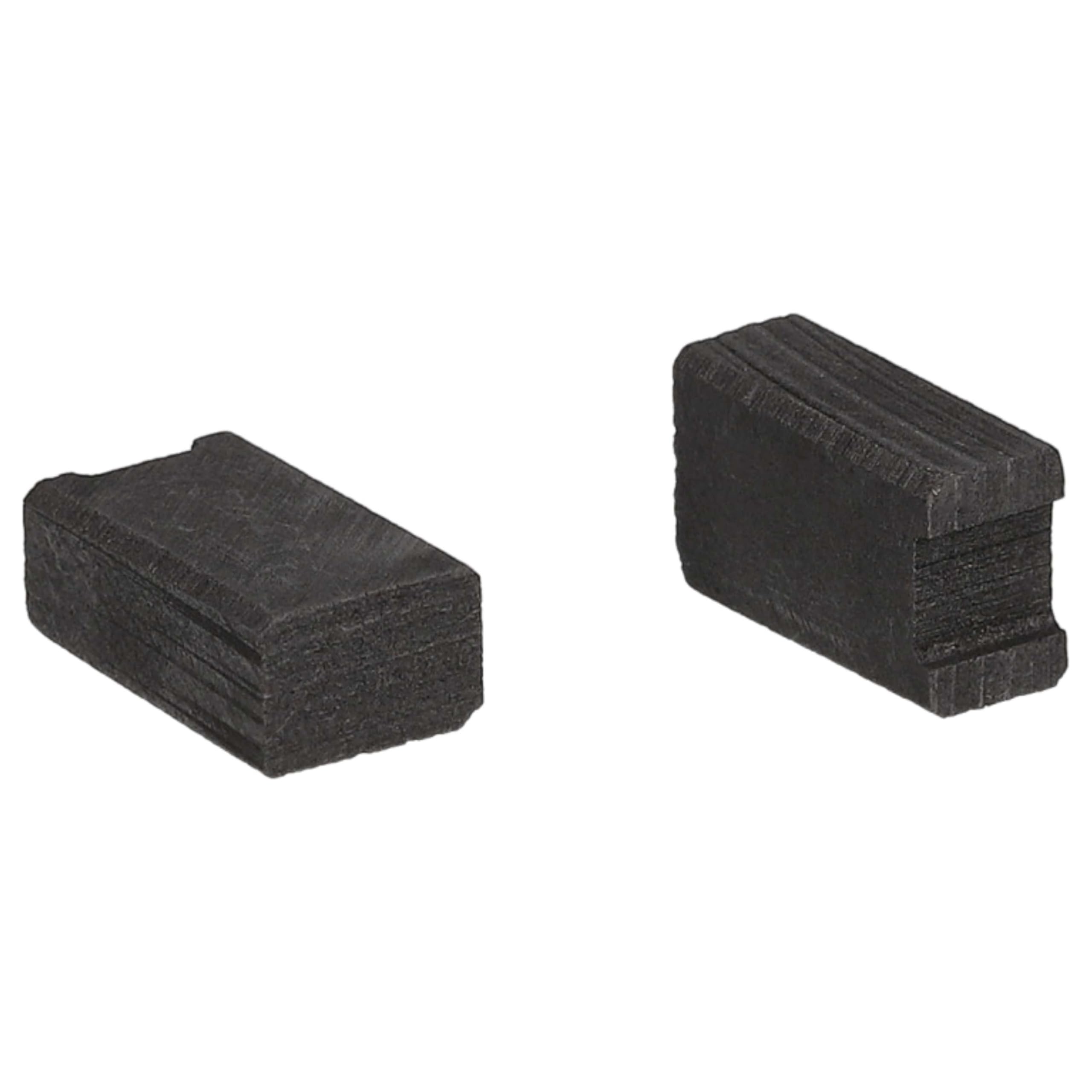 vhbw 2 x szczotka węglowa, węgiel do szlifowania, 4 x 6 x 10 + 4 x 6 x 9,15 mm, kompatybilna z ekspresem do kawy Siemens EQ, EQ5, EQ6, EQ7, EQ8