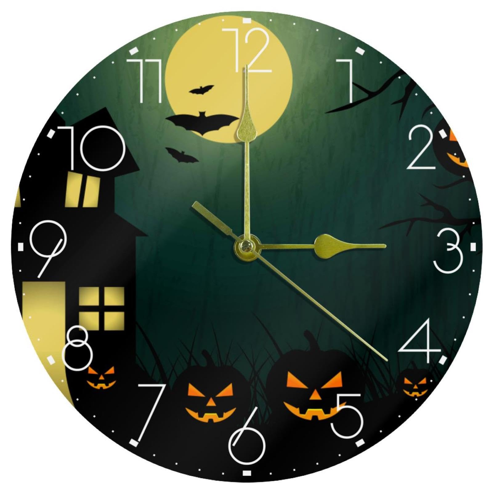 Horloge murale sans tic-tac en acrylique pour stopper les bruits nocturnes