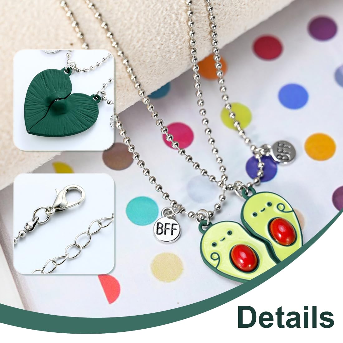 Collane Dell'Amicizia Per 2 Ragazze - BFF, Regalo Compleanno Migliore Amica - Foto 9