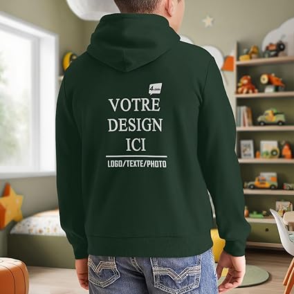 Hoodie Enfants Personnalisable Pull Enfant Avec Texte, Nom Ou